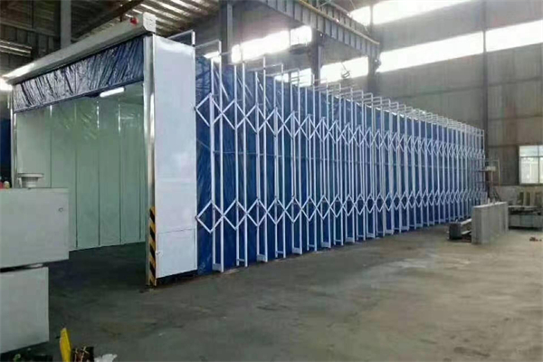 伸缩喷漆房